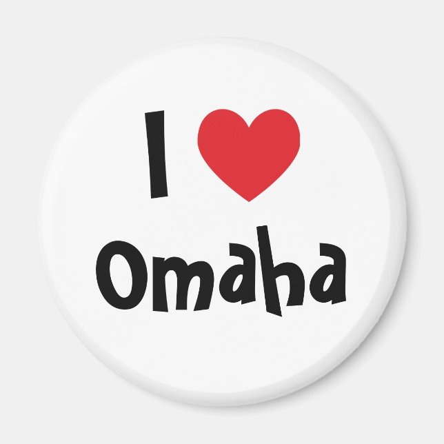 I Love Omaha Magnet (Front)