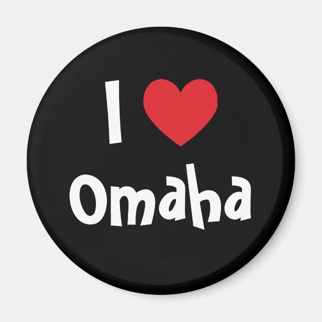 I Love Omaha Magnet (Front)