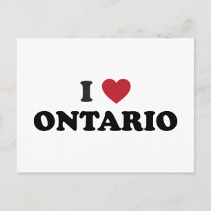 I Love Ontario Postcard