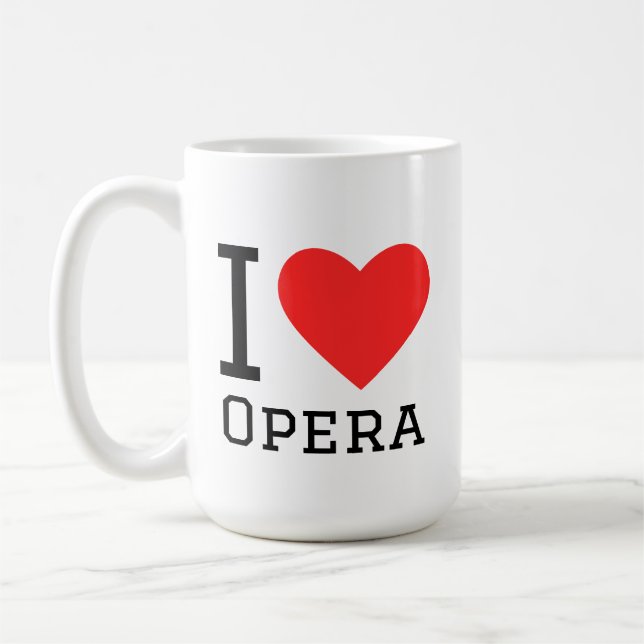 I love opera coffee mug (Left)