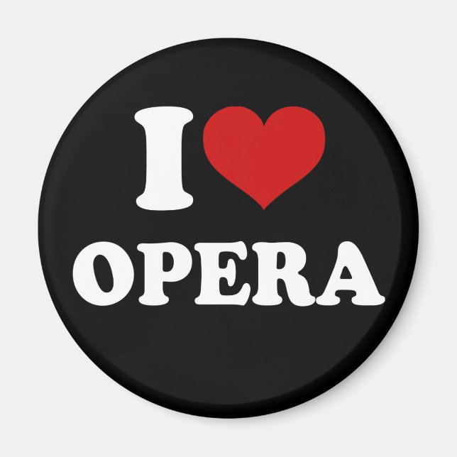 I Love Opera Magnet (Front)