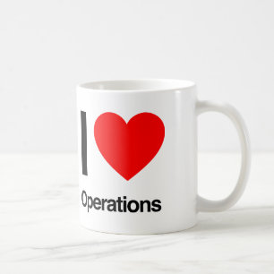 i love operations coffee mug