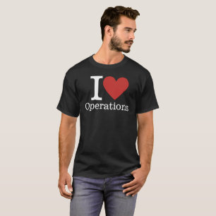 I ❤️ Love Operations for Employees CUSTOM Men's T-Shirt