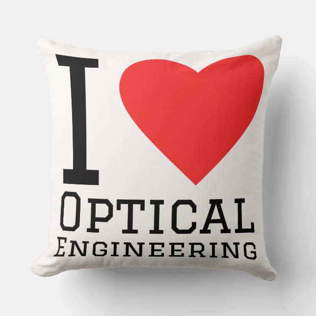 I love optical engineering  cushion (Front)