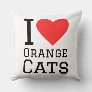 I love orange cats cushion