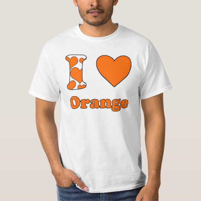 I love Orange T-Shirt (Front)