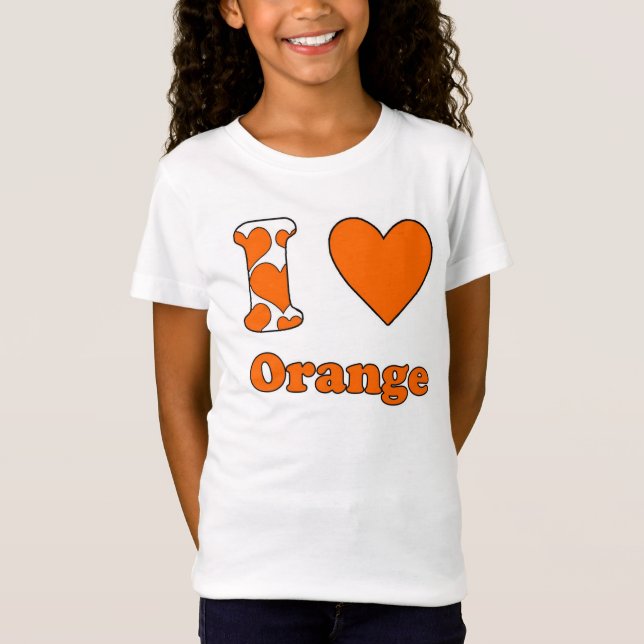 I love Orange T-Shirt (Front)