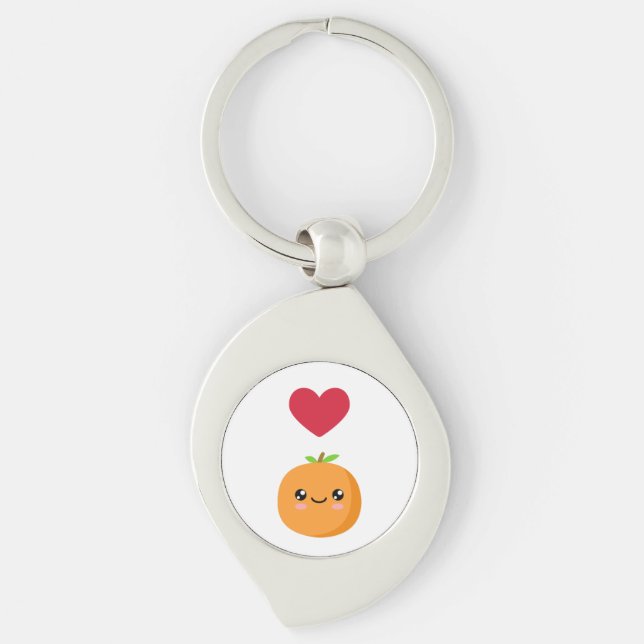 I love Oranges Key Ring (Front)