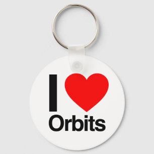 i love orbits key ring