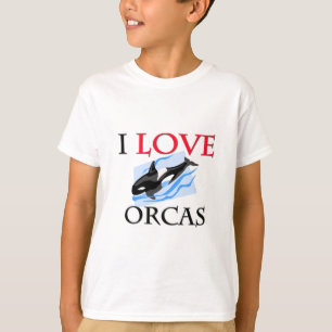 I Love Orcas T-Shirt
