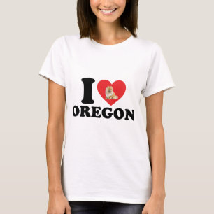 I Love Oregon And My Chow Chow T-Shirt