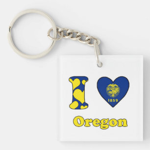 I love Oregon Key Ring