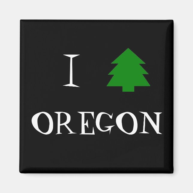 I love Oregon Magnet (Front)