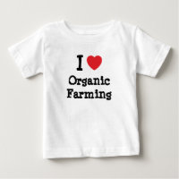 I love Organic Farming heart custom personalised