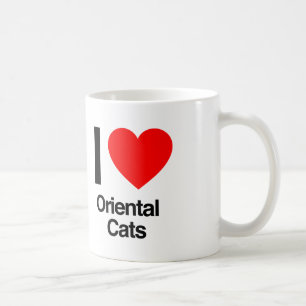 i love oriental cats coffee mug