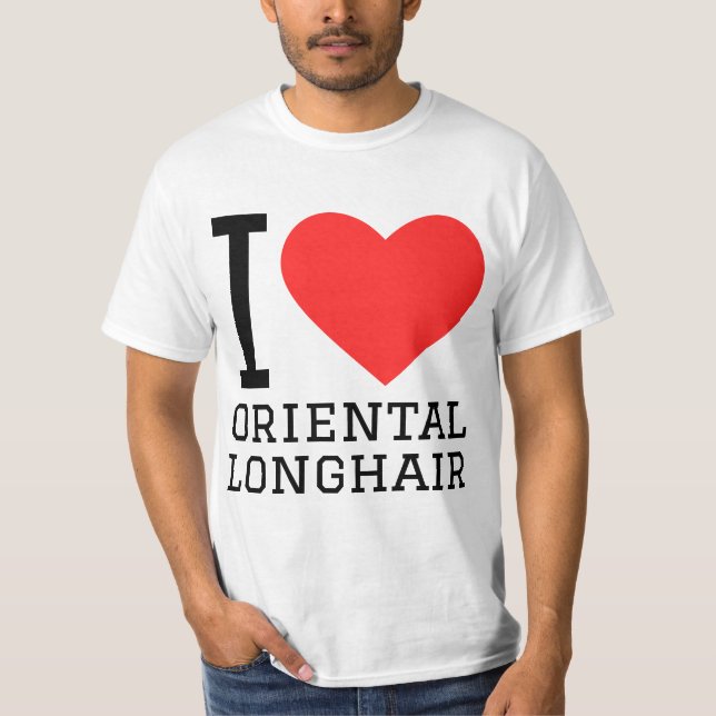 I love oriental longhair T-Shirt (Front)
