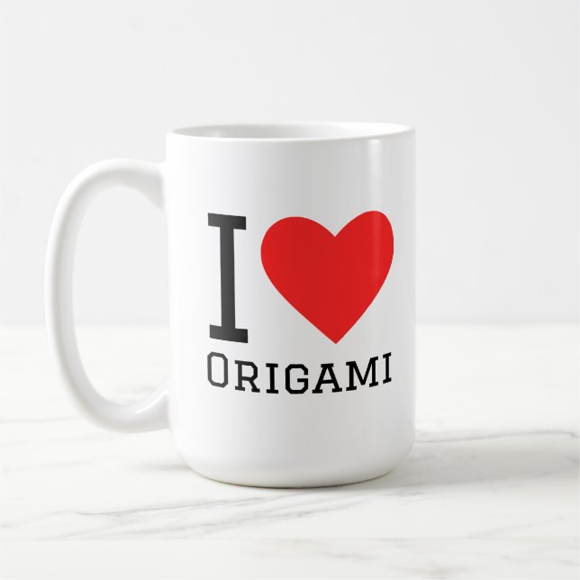 I love origami coffee mug (Left)