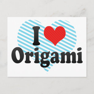 I Love Origami Postcard