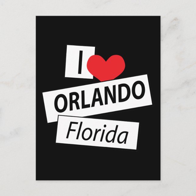 I Love Orlando Florida Postcard (Front)