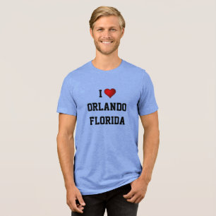I LOVE ORLANDO, FLORIDA Tri-Blend SHIRT