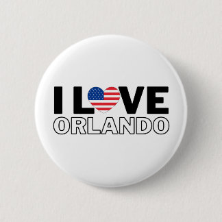I LOVE ORLANDO - For real Orlandoans! 6 Cm Round Badge
