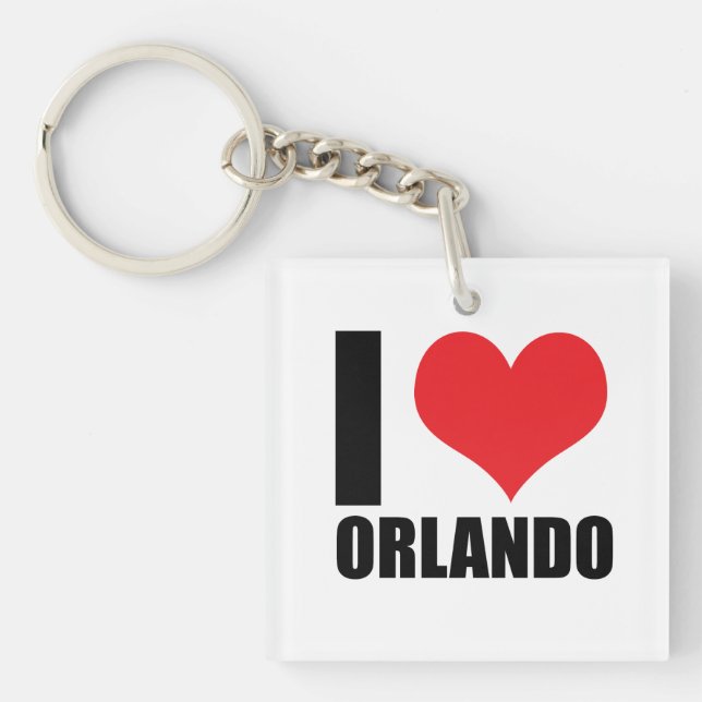 I love Orlando Key Ring (Front)