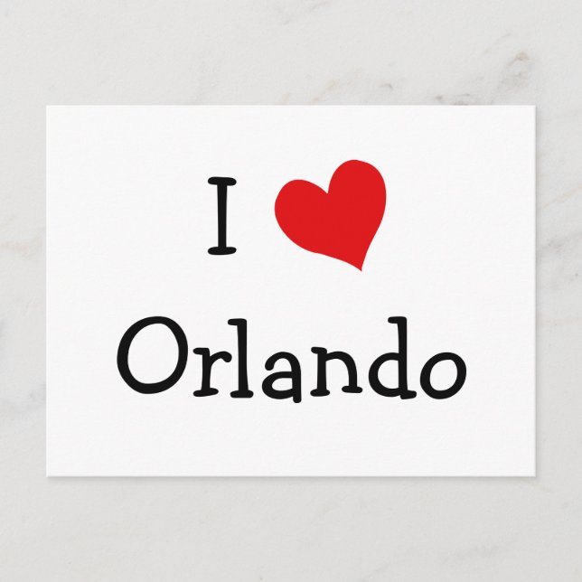 I Love Orlando Postcard (Front)
