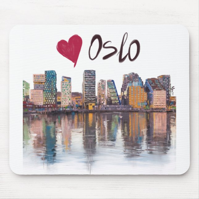 I love Oslo Mouse Pad (Front)