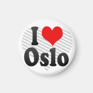 I Love Oslo, Norway Magnet