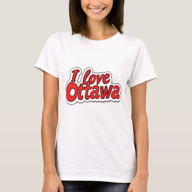 I Love Ottawa Graphic T-Shirt (Front)