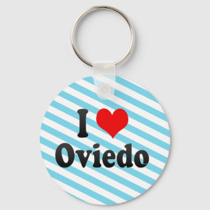 I Love Oviedo, Spain Key Ring
