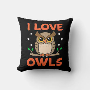 I Love Owls Cushion
