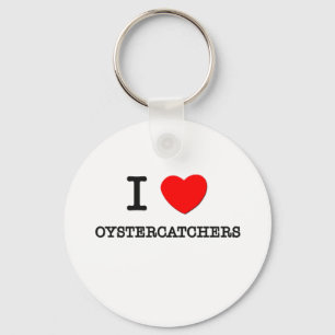 I Love Oystercatchers Key Ring