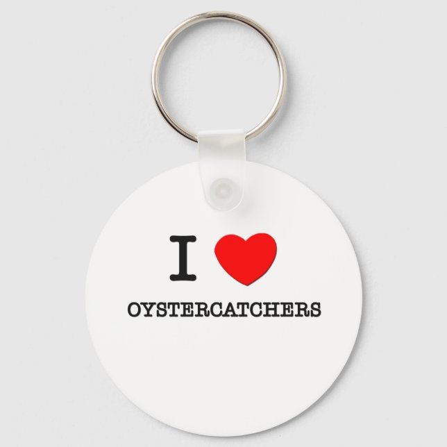 I Love Oystercatchers Key Ring (Front)