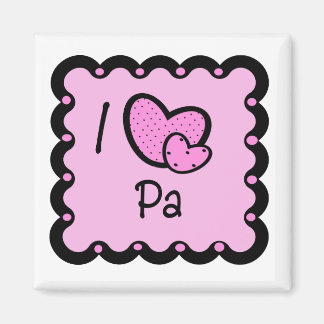I Love Pa Cute T-Shirt Magnet