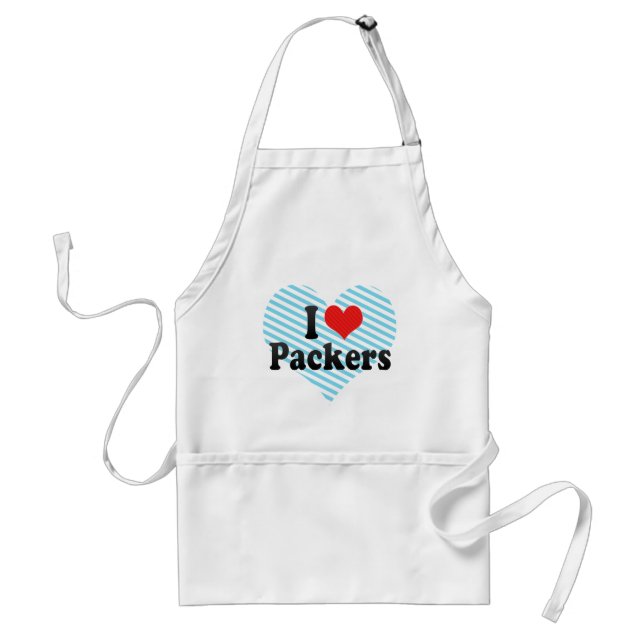 I Love Packers Standard Apron (Front)