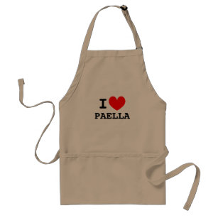 I love paella   Funny aprons for men and women