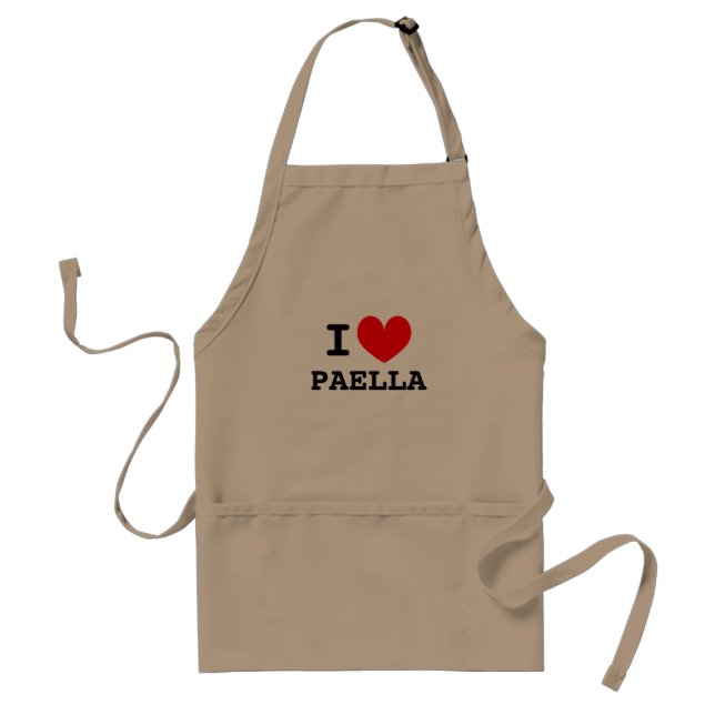 I love paella | Funny aprons for men and women (Front)
