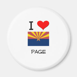 I Love PAGE Arizona Magnet