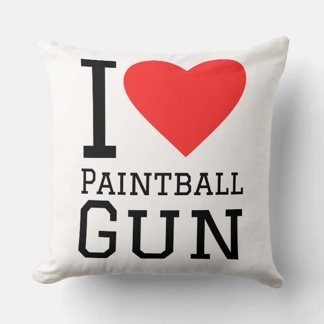 I love paintball gun cushion (Front)