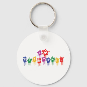 I Love Paintball Keychain