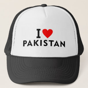 I love Pakistan country like heart travel tourism Trucker Hat