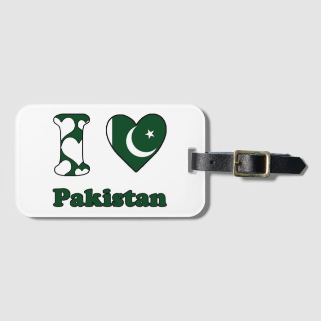 I love Pakistan Luggage Tag (Front Horizontal)