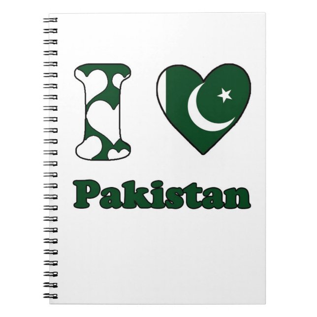 I love Pakistan Notebook (Front)
