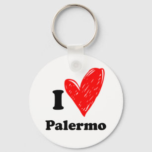 I Love Palermo Key Ring