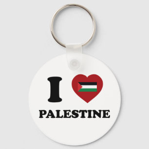 I Love Palestine Key Ring