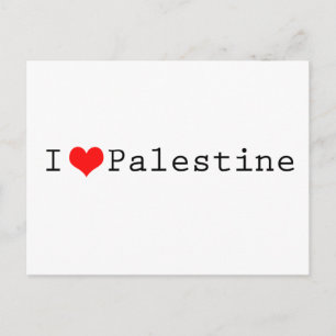 I love Palestine Postcard