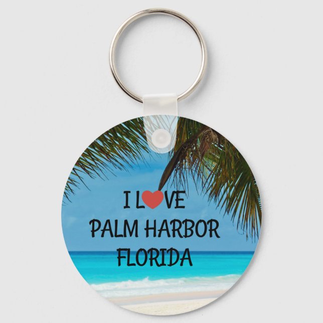 I Love Palm Harbour, Florida Key Ring (Front)