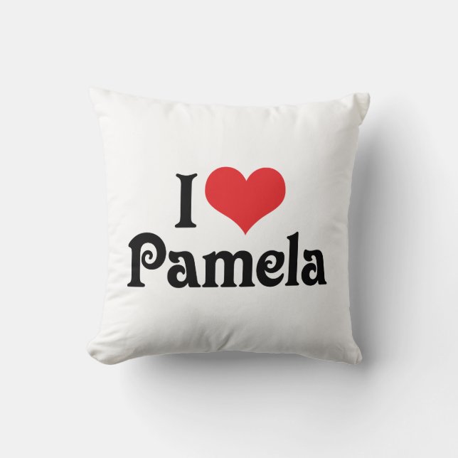 I Love Pamela Cushion (Front)