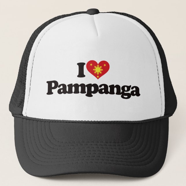 I Love Pampanga Trucker Hat (Front)